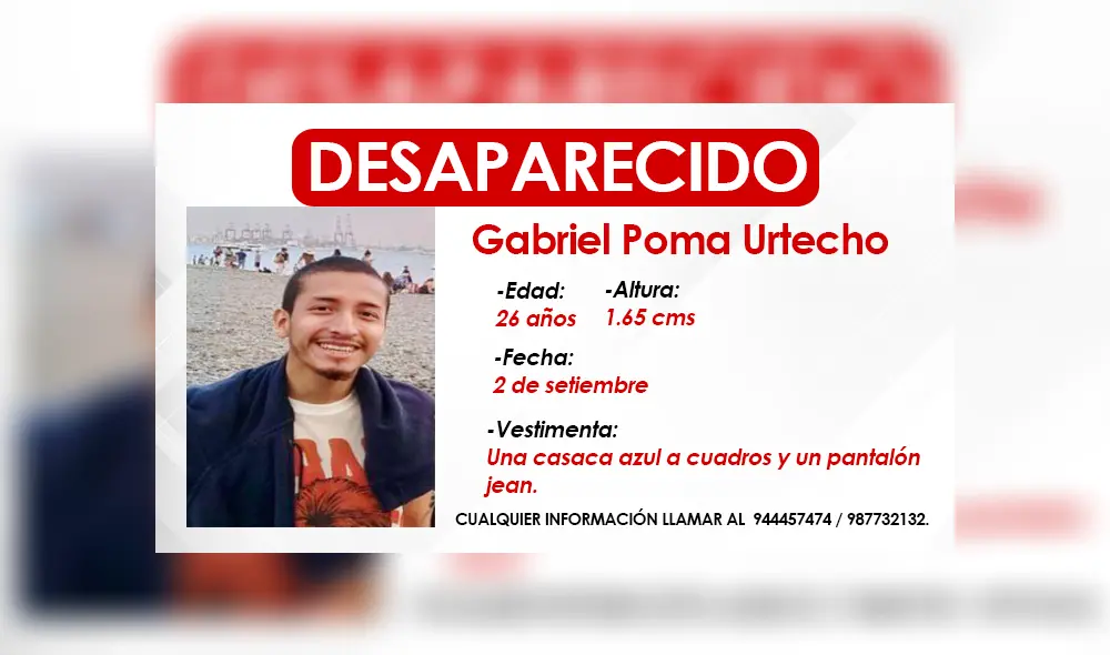 Familia pide apoyo para encontrar al joven. Foto: La República Familia pide apoyo para encontrar al joven. Foto: La República