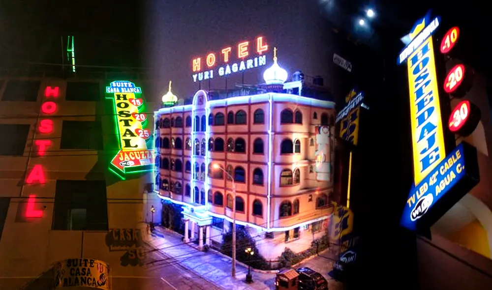 Los hoteles, hostales y hospedajes suelen confundirse, pero no son lo mismo. Foto: composición de Gerson Cardoso/Facebook/letreros luminosos/Trapvisor