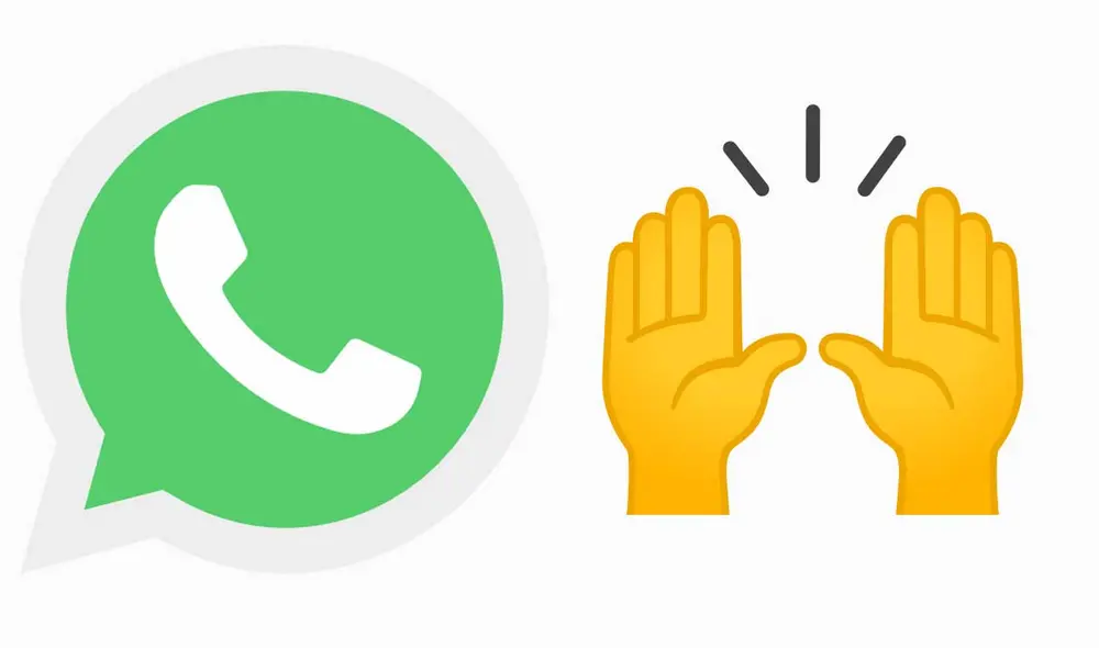 Este emoji de WhatsApp se puede usar en iOS y Android. Foto: composición LR
