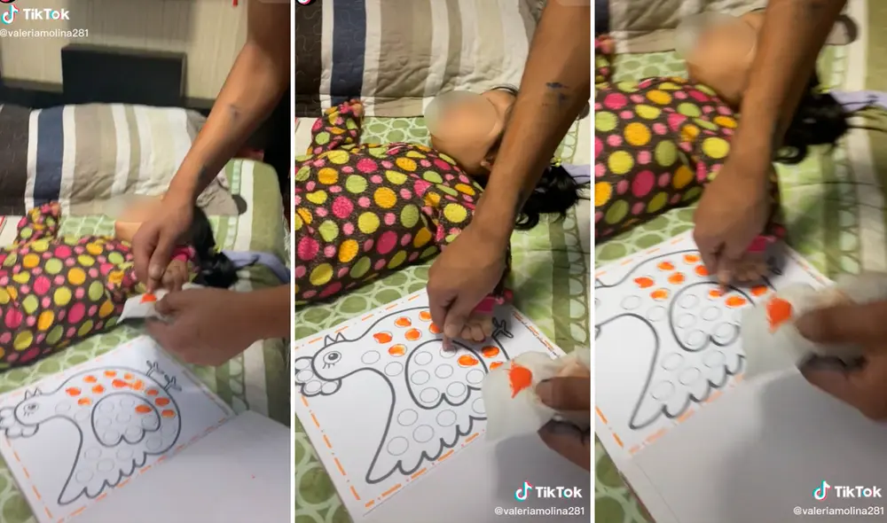 El curioso clip logró más de 3 millones de visualizaciones en redes sociales. Foto: composición LR/captura de TikTok/@Valeriamolina281