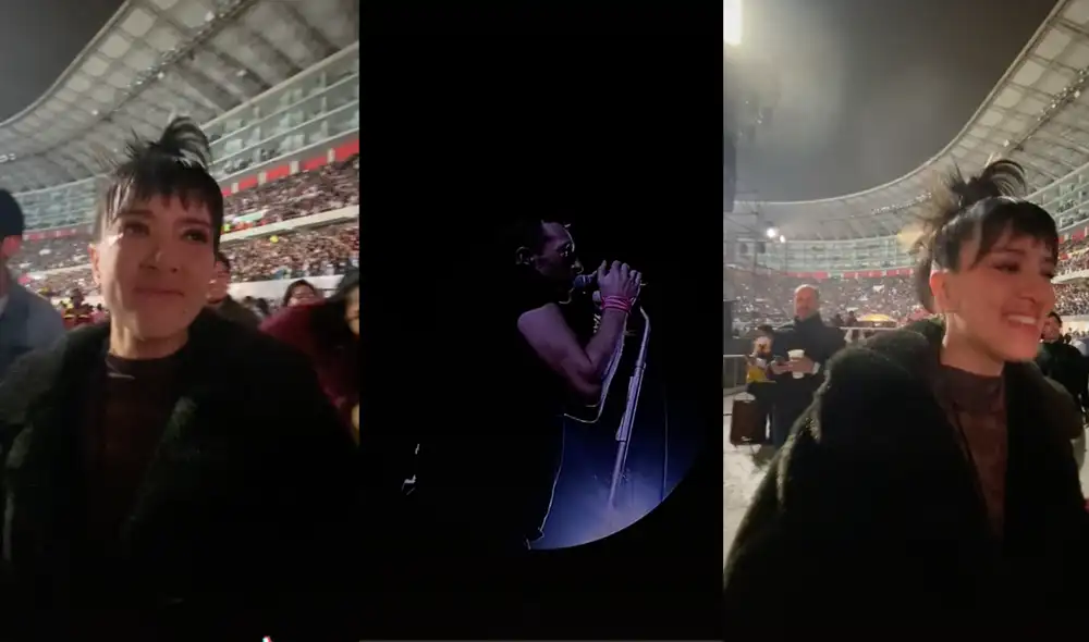 Andrea Martínez fue telonera de Coldplay. Foto: TikTok/Andrea Martínez