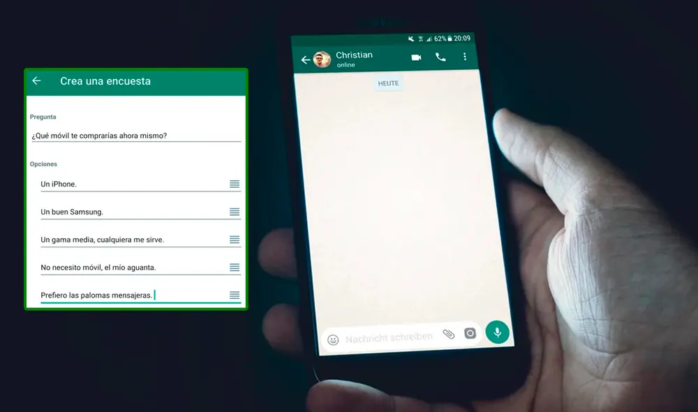 Las encuestas de WhatsApp ya están en el código de la app. Foto: WWWhat's new / Xataka