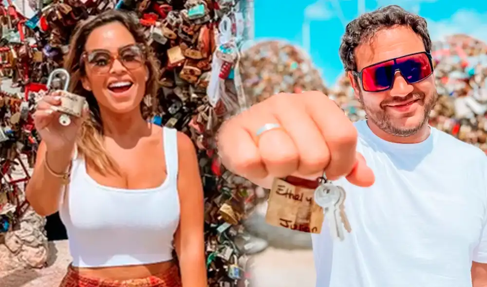 Ethel Pozo y Julián Alexander pasearon por la ciudad de Willemstad en Curazao. Foto: composición/Ethel Pozo/Instagram