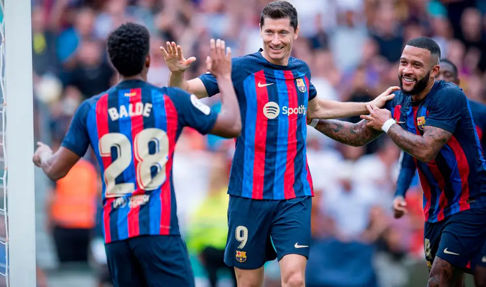 Robert Lewandowski lleva siete goles en el torneo español. Foto: FC Barcelona Robert Lewandowski lleva siete goles en el torneo español. Foto: FC Barcelona