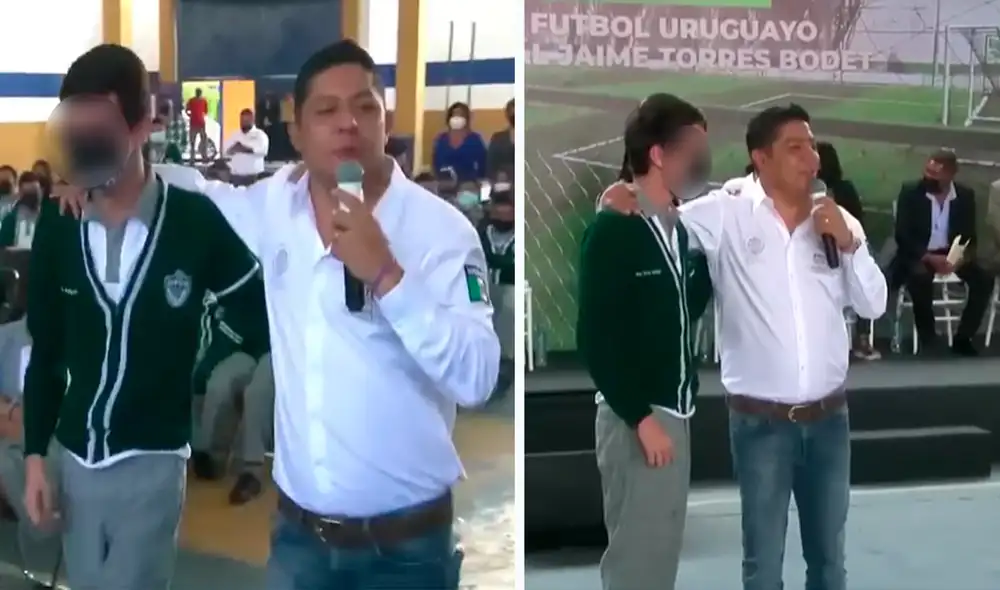 Usuarios en redes sociales cuestionan el 'premio' que el gobernador le otorgó al estudiante. Foto: composición LR/capturas de Facebook/B15 Noticias Usuarios en redes sociales cuestionan el 'premio' que el gobernador le otorgó al estudiante. Foto: composición LR/capturas de Facebook/B15 Noticias