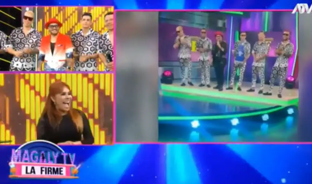 Magaly Medina se divirtió tras infidencia de salseros en programa de Jazmín Pinedo. Foto: captura de ATV