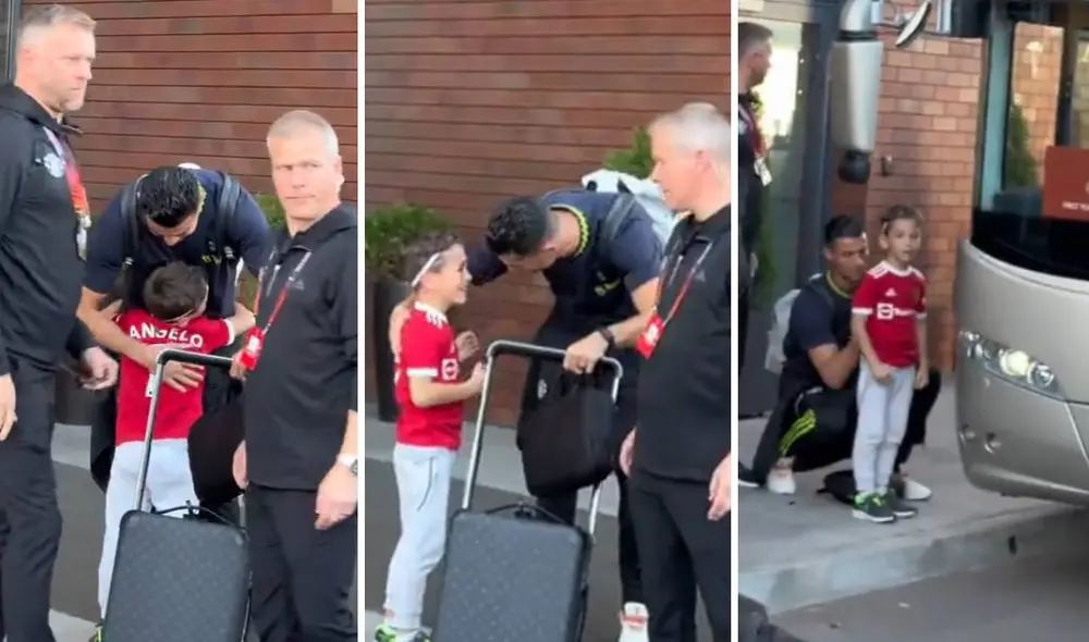 Cristiano Ronaldo tuvo un noble gesto con un pequeño hincha suyo. Foto: captura/Twitter/Thomas Alancar Cristiano Ronaldo tuvo un noble gesto con un pequeño hincha suyo. Foto: captura/Twitter/Thomas Alancar