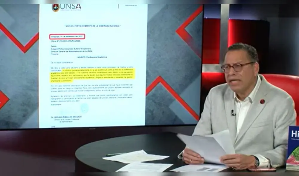 Phillip Butters no pudo evitar pronunciarse sobre la suspensión del evento que debió realizarse este sábado en Arequipa. Foto: captura de Willax TV
