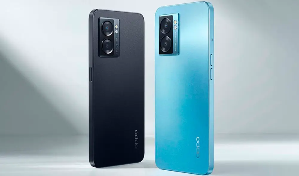 El equipo está disponible en azul cielo y negro estrella. Foto: Oppo