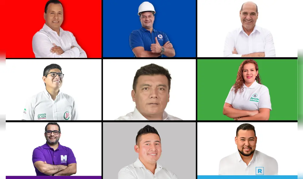 Conoce las propuestas y el perfil de los 9 candidatos a la alcaldía de Chorrillos. Foto: composición LR/ Facebook de los postulantes