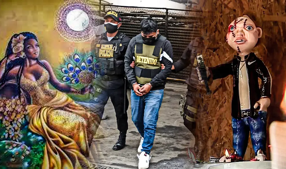 Santería: Policía Nacional capturó a bandas que rendían culto a 'Santo Chucky' y 'Diosa Oshun'. Foto: composición Jazmin Ceras/LR/captura video/América TV