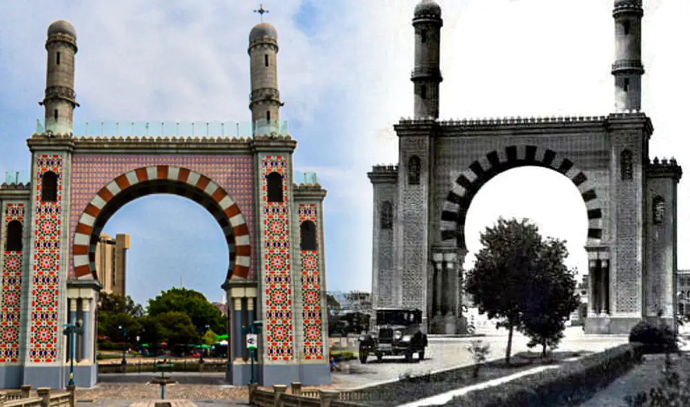 Conoce los motivos por los que el Arco Morisco fue destruido y en qué año se volvió a construir en la plaza de la Amistad. Foto: composición LR/Museos de Lima/Flickr/Luis Siabala