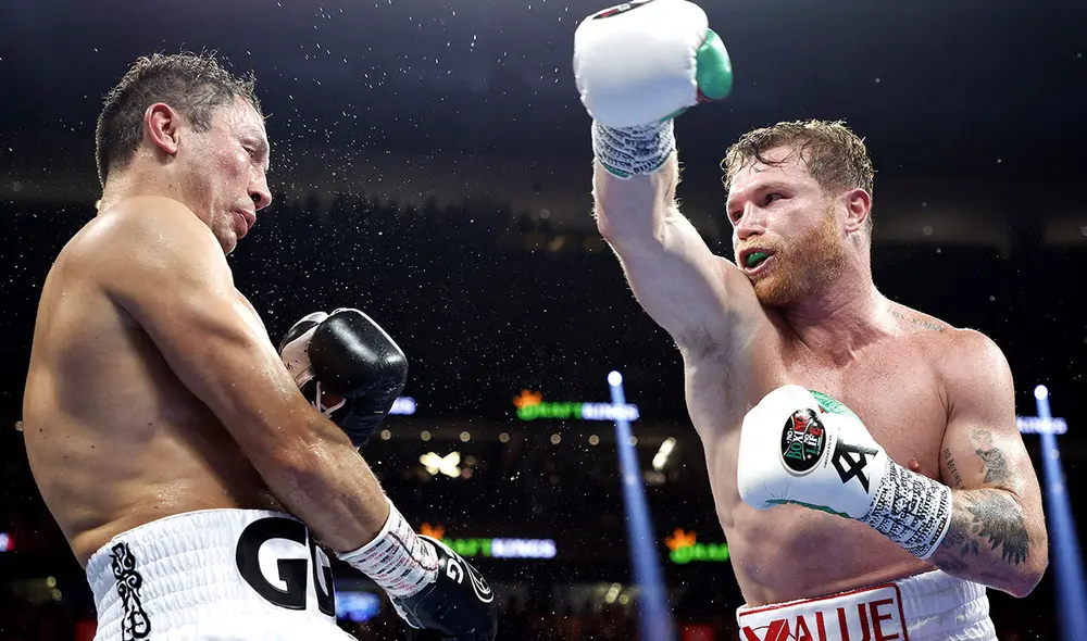 Canelo Álvarez logró su segunda victoria ante el Kazajo. Foto: AFP Canelo Álvarez logró su segunda victoria ante el Kazajo. Foto: AFP