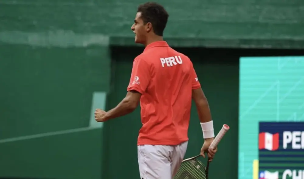 Juan Pablo Varillas volverá a jugar por singles este domingo. Foto: Copa Davis