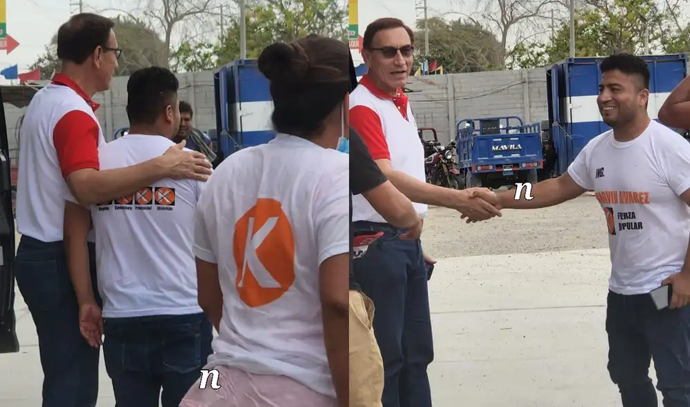 Martín Vizcarra realizó actividades proselitistas en Sullana en favor de su partido político Perú Primero. Foto: Twitter/La Salita del SIN