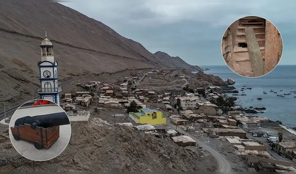 Pisagua, el pueblo que pasó de 10 mil habitantes a menos de 200. Foto: composición LR/captura de Youtube