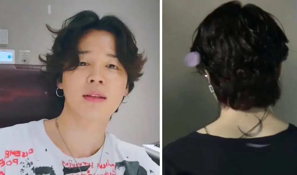 Así luce la parte visible del set de lunas en la espalda de Jimin. Foto: composición LR/Weverse/fansite