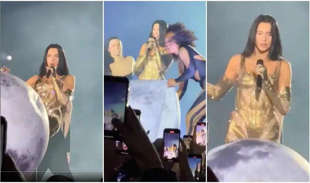 Después del incidente, los fans continuaron disfrutando de la gira de Dua Lipa "Future Nostalgia Tour". Foto: composición LR/@Chamit0_/Twitter