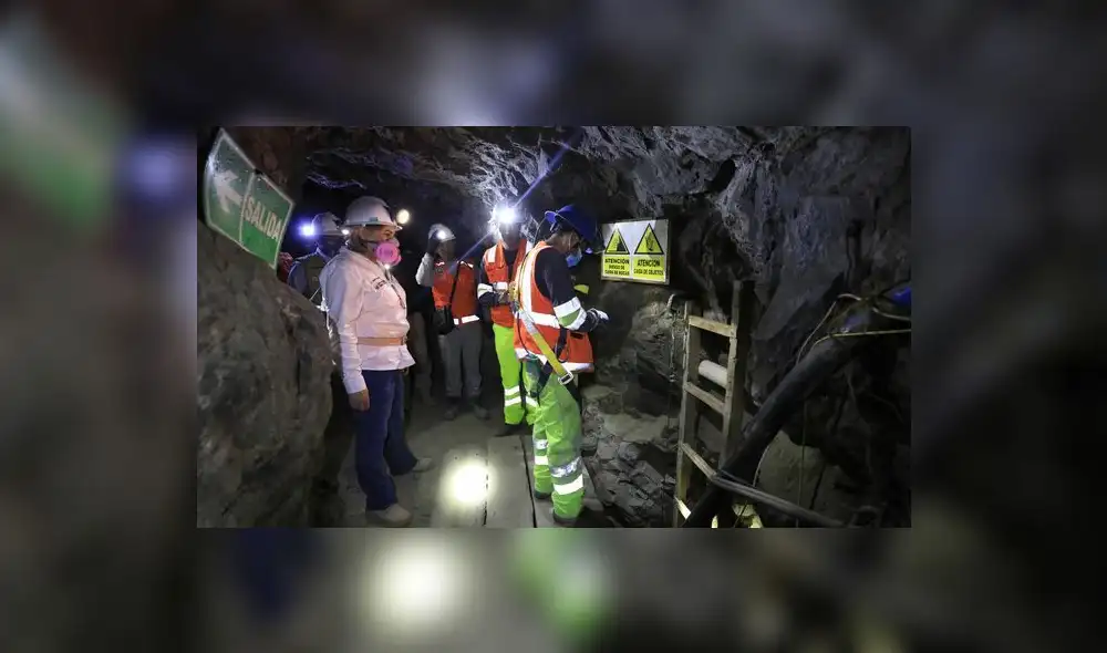 La ministra de Energía y Minas supervisó las actividades mineras subterráneas realizadas en la unidad "Gabriela". Foto: Minem La ministra de Energía y Minas supervisó las actividades mineras subterráneas realizadas en la unidad "Gabriela". Foto: Minem