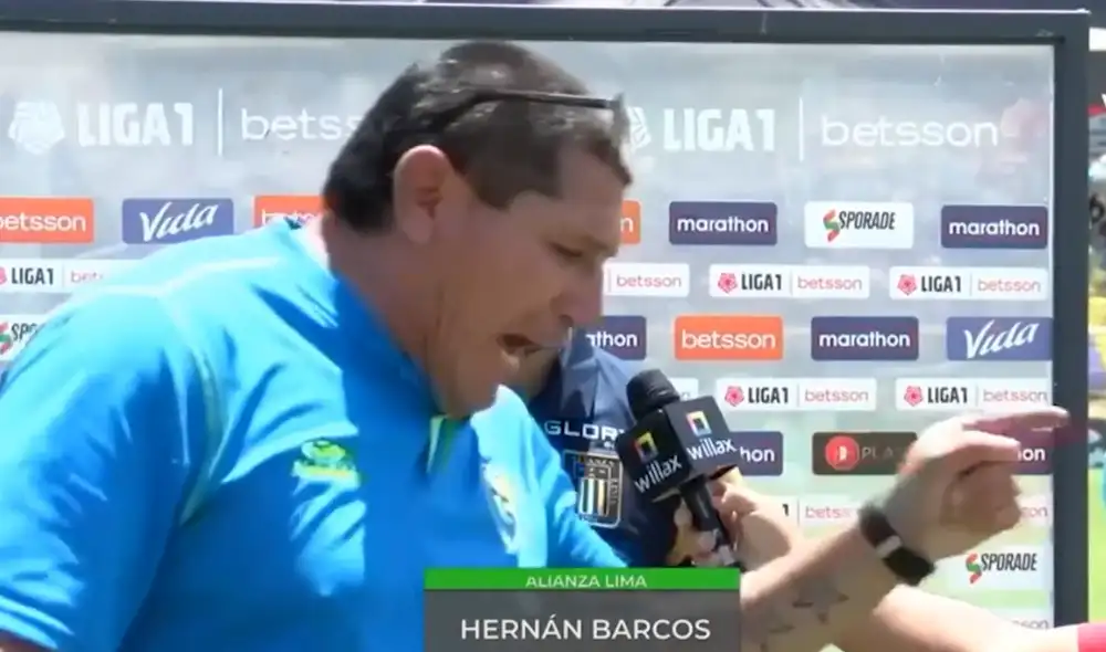 Hernán Barcos marcó dos goles ante Carlos Stein. Foto: Willax Hernán Barcos marcó dos goles ante Carlos Stein. Foto: Willax