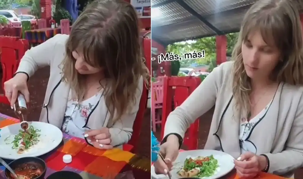 Miles de usuarios quedaron impactados con su reacción. Foto: composición LR/TikTok/@rina_stadnyk Miles de usuarios quedaron impactados con su reacción. Foto: composición LR/TikTok/@rina_stadnyk