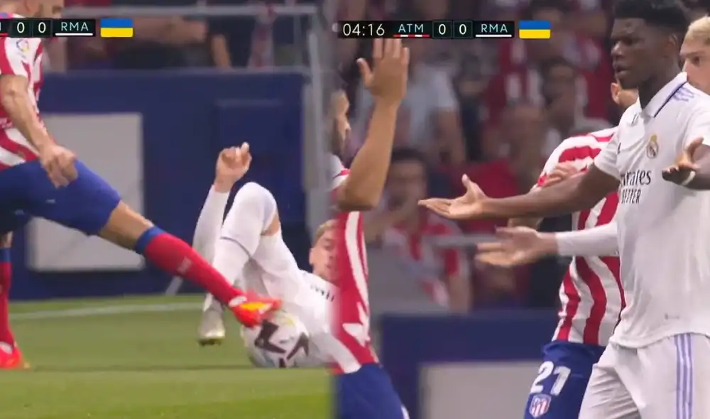 Los merengues y colchoneros juegan por la liga española. Foto: composición/captura ESPN