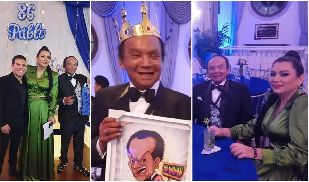 El cómico peruano Pablo Villanueva 'Melcochita' literalmente tiró la casa por la ventana. Foto: composición LR/Melcochita/Facebook