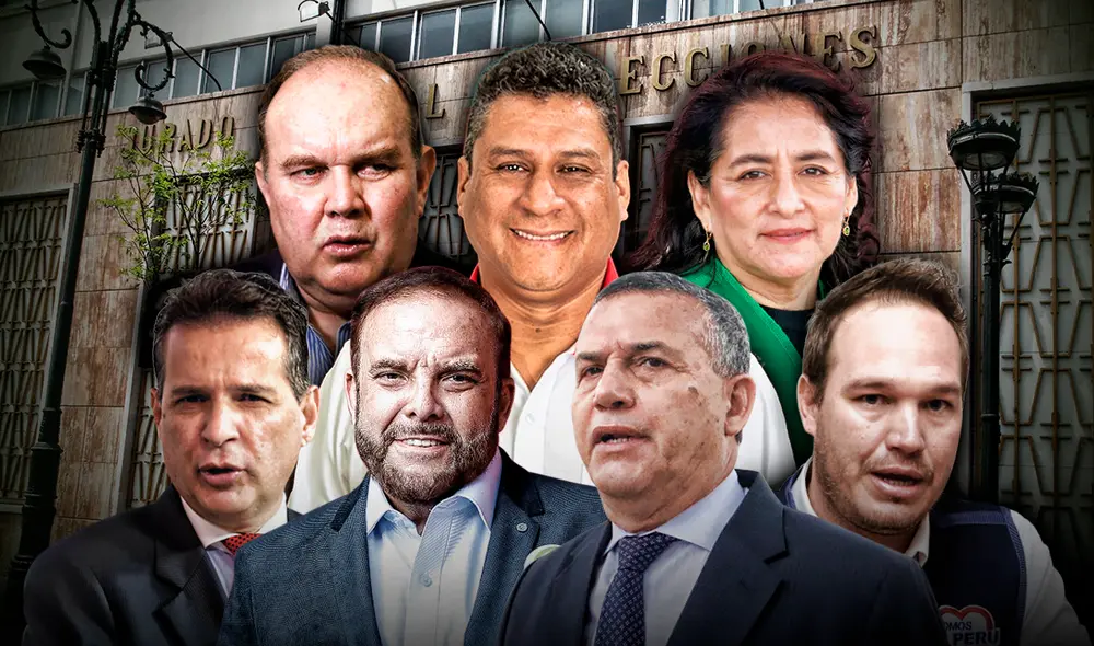 Omar Chehade, Gonzalo Alegría, Daniel Urresti, Rafael López Aliaga, Yuri Castro, George Forsyth y Elizabeth León son los postulantes a la alcaldía de Lima este 2022. Foto: composición de Gerson Cardoso/La República Omar Chehade, Gonzalo Alegría, Daniel Urresti, Rafael López Aliaga, Yuri Castro, George Forsyth y Elizabeth León son los postulantes a la alcaldía de Lima este 2022. Foto: composición de Gerson Cardoso/La República