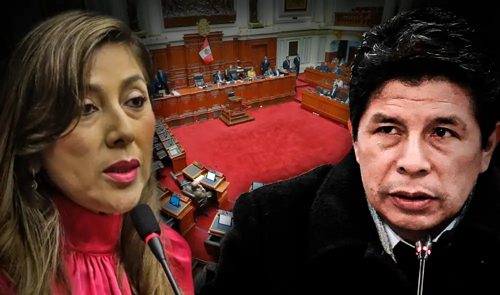 Lady Camones a cargo de la Subcomisión de Acusaciones Constitucional verá una nueva denuncia contra el presidente Pedro Castillo. Foto: composición de Fabrizio Oviedo/La República