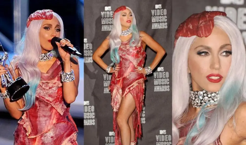 Lady Gaga siempre se caracterizado por usar vestidos muy extravagantes. Foto: eonline Lady Gaga siempre se caracterizado por usar vestidos muy extravagantes. Foto: eonline