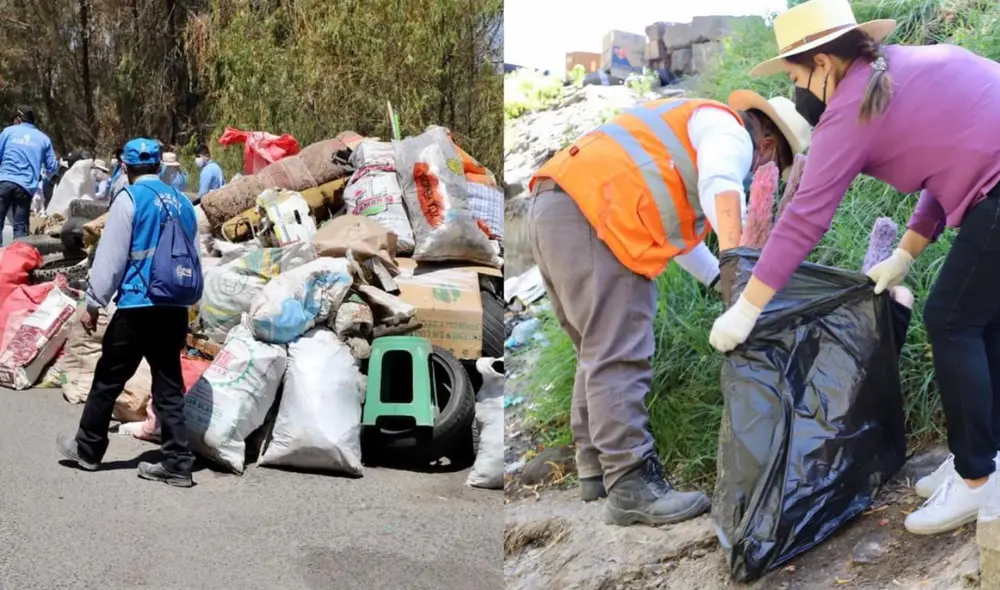 Limpieza de desperdicios en el río Chili, en Arequipa. Foto: Consejo Regional de Arequipa Limpieza de desperdicios en el río Chili, en Arequipa. Foto: Consejo Regional de Arequipa