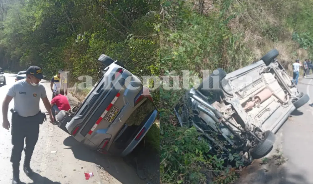Vehículo siniestrado en la vía Quillabamba-Cusco. Foto: LR