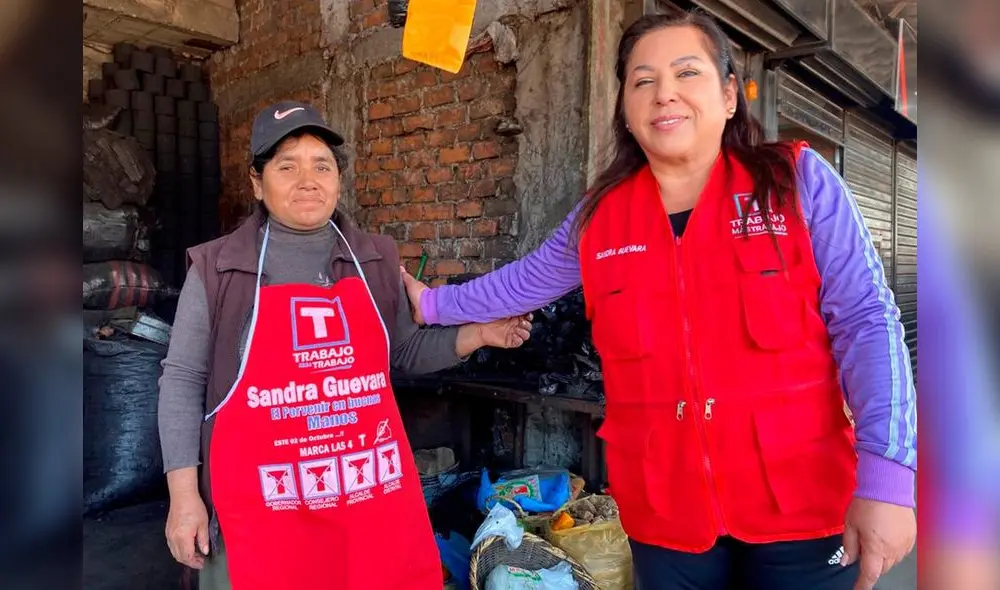 Candidata de Trabajo más Trabajo continúa en campaña. Foto: Sandra Guevara/Facebook Candidata de Trabajo más Trabajo continúa en campaña. Foto: Sandra Guevara/Facebook