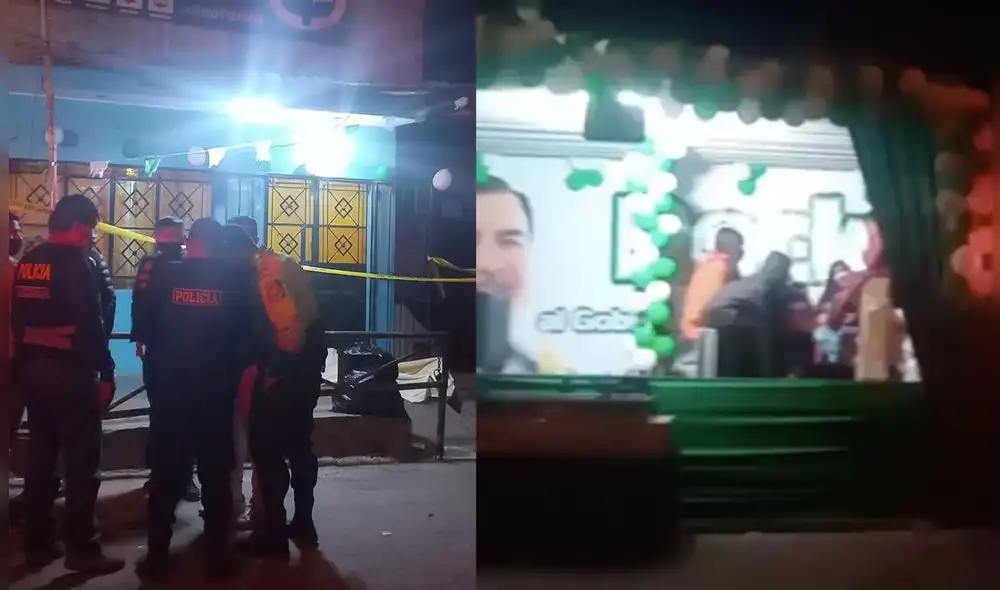 La víctima vestía una casaca del partido que organizaba el evento. Foto: difusión