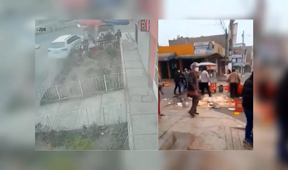 El accidente ocurrió en la avenida José Carlos Mariátegui, en Huaycán. Foto: captura de América Noticias El accidente ocurrió en la avenida José Carlos Mariátegui, en Huaycán. Foto: captura de América Noticias