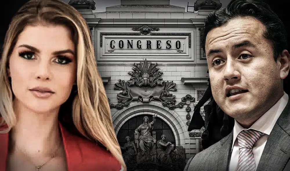 Richard Acuña y Brunella Horna cuentan con familiares laborando en el Congreso. Foto: composición de Jazmín Ceras/La República