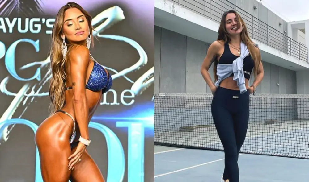 Ximena Hoyos compartió imágenes sobre su participación en una competencia de fisicoculturismo . foto: Composición LR/ Instagram