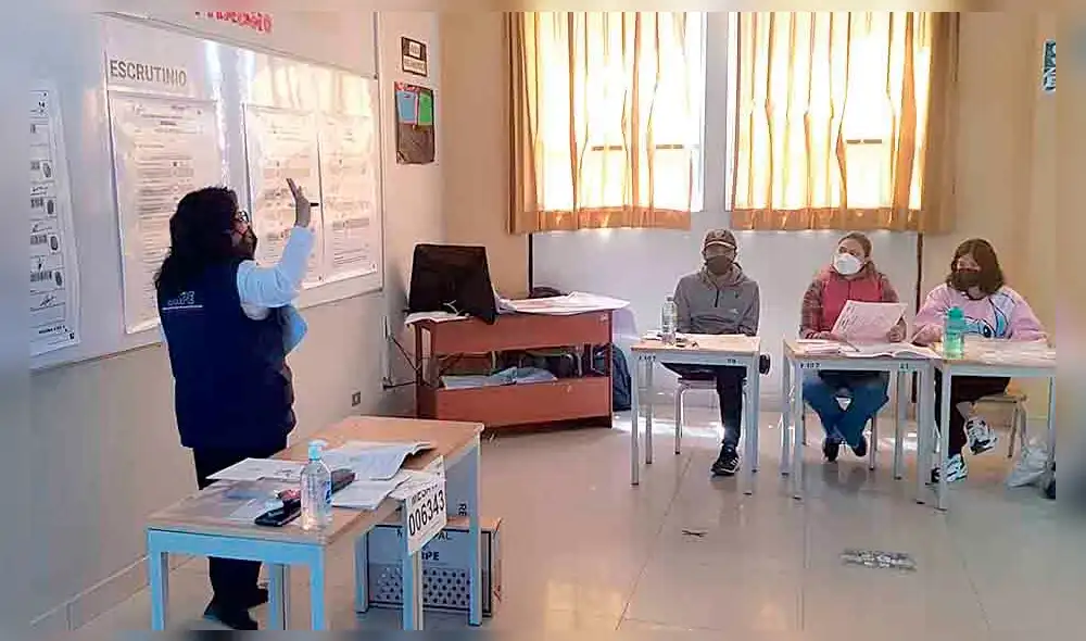 Asistencia. Ayer fueron más de 20% de miembros de mesa. Foto: La República