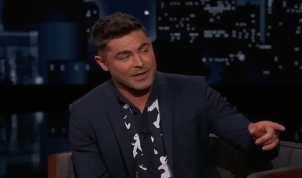 Zac Efron reveló que sufre de un trastorno de ansiedad que provoca un miedo irracional a los lugares concurridos. Foto: Jimmy Kimmel Live