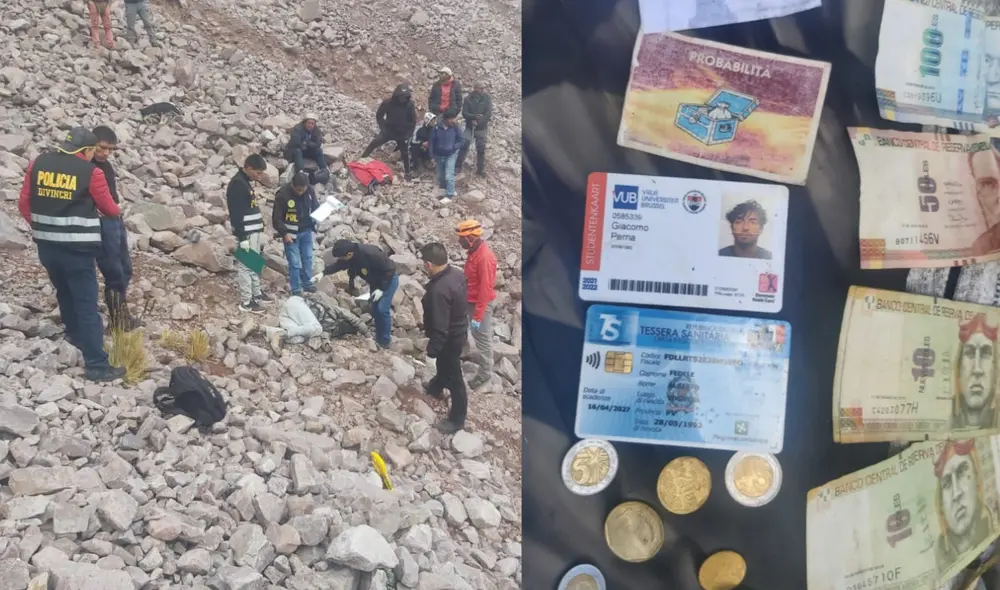 Pasaporte y tarjeta de salud a nombre de Alberto Fedele. Foto: PNP