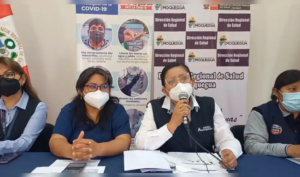 Autoridades de salud informan sobre paciente con viruela del mono en Moquegua. Foto: Captura de video/Diresa Moquegua