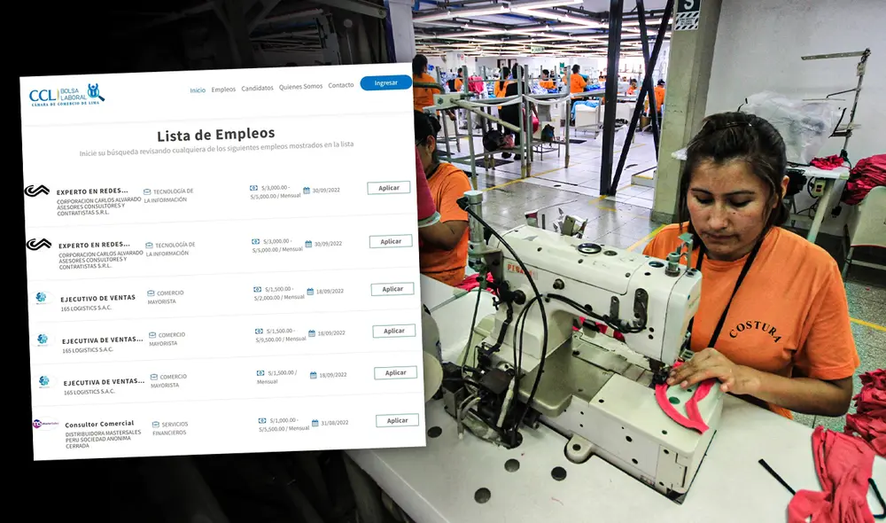 La bolsa de trabajo de la CCL fue reestructurada para facilitar su funcionamiento. Foto: composición LR/CCL La bolsa de trabajo de la CCL fue reestructurada para facilitar su funcionamiento. Foto: composición LR/CCL