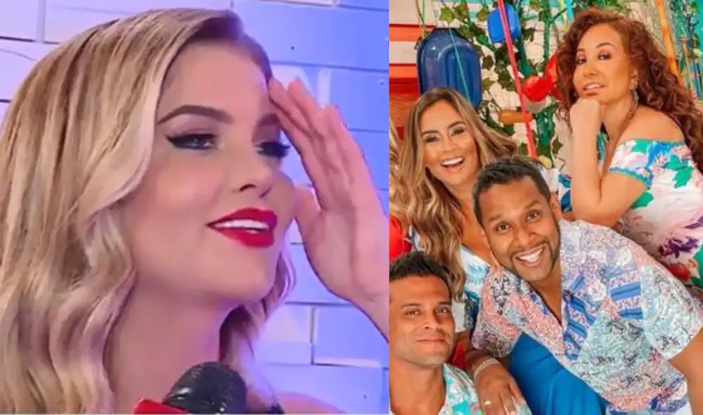 Brunella Horna pondrá normas en su boda con Richard Acuña. Foto: composición LR/ captura de América TV Brunella Horna pondrá normas en su boda con Richard Acuña. Foto: composición LR/ captura de América TV