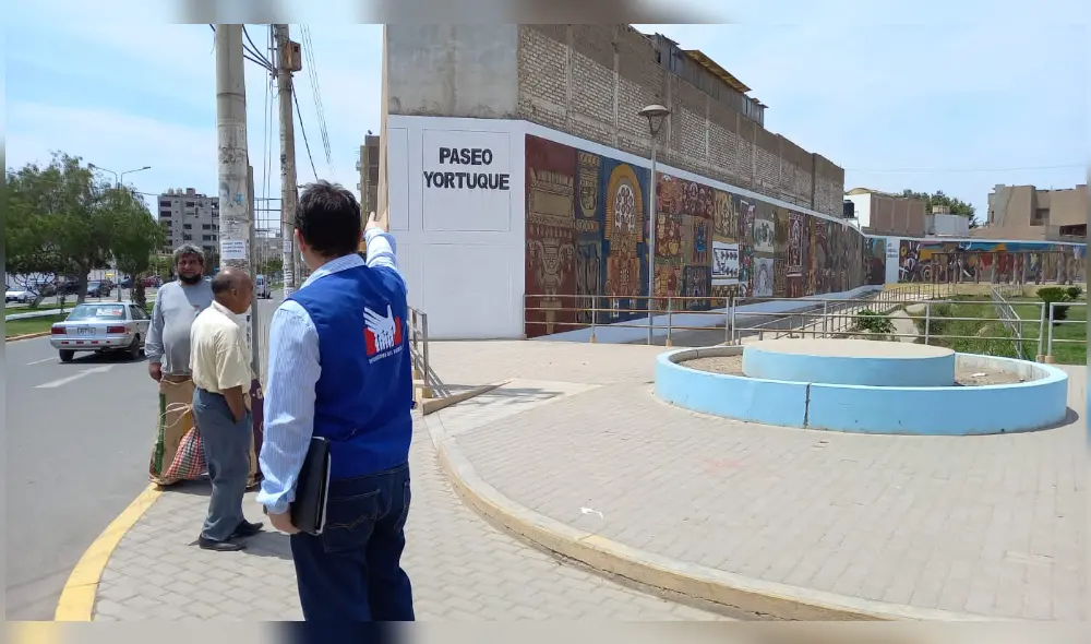 La Defensoría del Pueblo también constató este problema en la intersección de la avenida Grau y Chinchaysuyo, en el distrito de Chiclayo. Foto: Defensoría del Pueblo La Defensoría del Pueblo también constató este problema en la intersección de la avenida Grau y Chinchaysuyo, en el distrito de Chiclayo. Foto: Defensoría del Pueblo