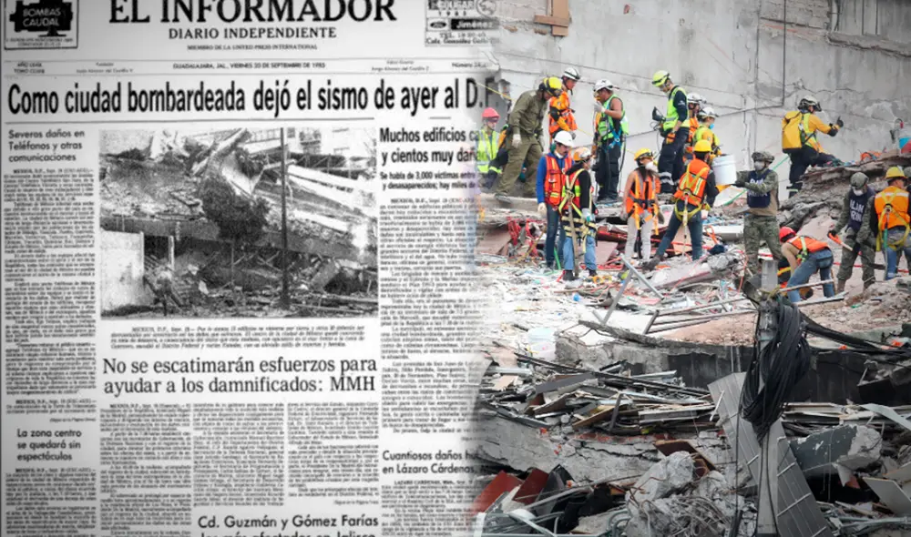 El 19 de septiembre también se registraron otros 2 sismos en México. Foto: composición LR/Twitter/Archivo El Informador/EFE El 19 de septiembre también se registraron otros 2 sismos en México. Foto: composición LR/Twitter/Archivo El Informador/EFE