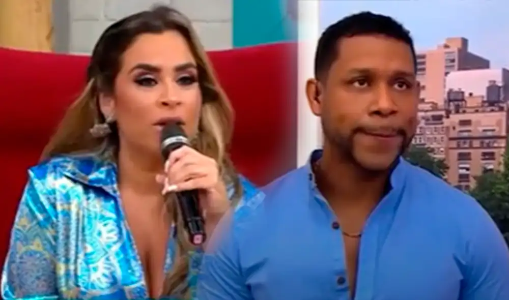 Ethel Pozo quedó sorprendida con la revelación sobre Edson Dávila. Foto: composición/captura América TV