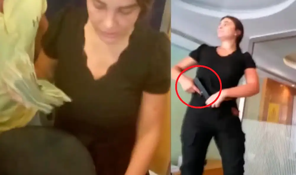 Las autoridades locales no arrestaron a la mujer y revelaron que el arma que portaba era de juguete. Foto: Captura de YouTube/AlArabiya.