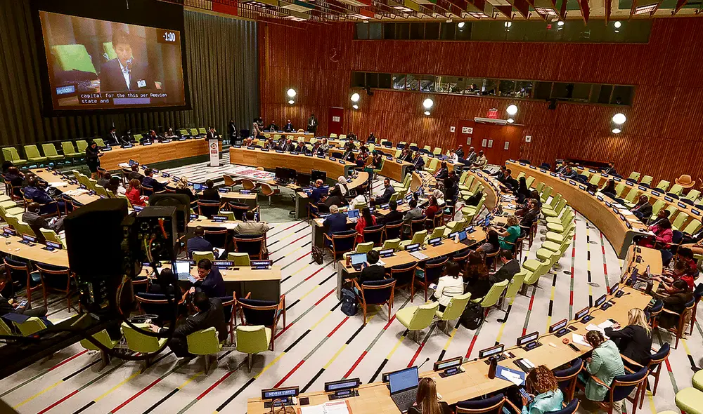 Hora del discurso. El presidente tendrá hoy una intervención ante la Asamblea General de las Naciones Unidas. Ayer trató de dar tranquilidad a los inversionistas norteamericanos. Foto: difusión