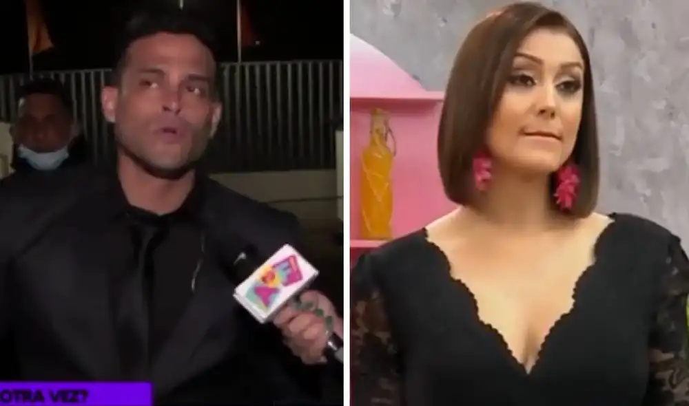 Christian Domínguez aclaró lo que sucedió en el evento con Karla Tarazona. Foto: captura de Willax TV y Panamericana Christian Domínguez aclaró lo que sucedió en el evento con Karla Tarazona. Foto: captura de Willax TV y Panamericana