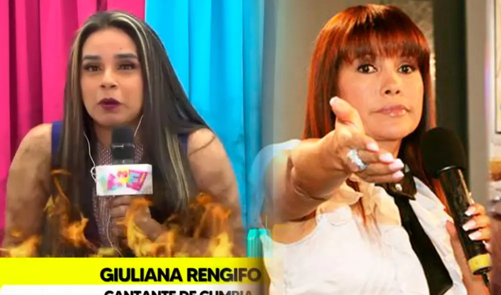 Giuliana Rengifo dice estar harta de los ataques de Magaly Medina. Foto: captura/Willax/difusión Magaly Medina Giuliana Rengifo dice estar harta de los ataques de Magaly Medina. Foto: captura/Willax/difusión Magaly Medina